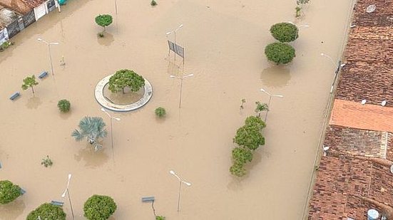 Imagem aérea de Feliz Deserto na última semana | Grupamento Aéreo