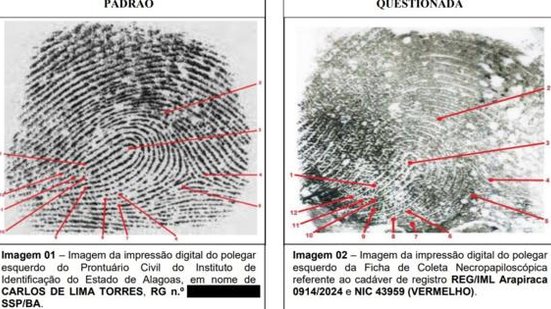 A vítima encontrada foi identificada como Carlos de Lima Torres, de 36 anos