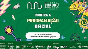 Imagem De 07 a 10 de dezembro: Veja a programação da 14ª Mostra Sururu de Cinema Alagoano