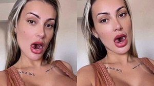 Imagem Andressa Urach choca ao admitir que bifurcar língua foi provocação aos religiosos