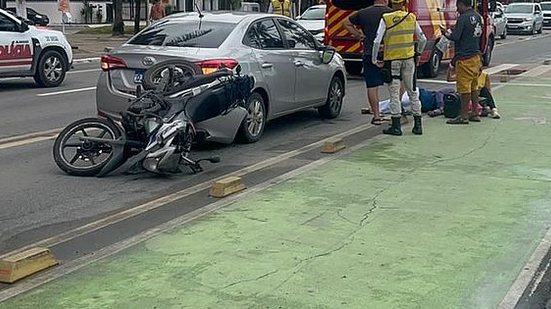 Piloto foi socorrida pelo Corpo de Bombeiros | Foto: Cortesia / Ascom Bombeiros