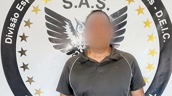 Homem foi preso por tentar extorquir a própria família | Cortesia / Deic