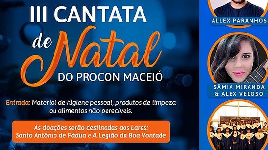 Imagem Procon realiza III Cantata de Natal beneficente