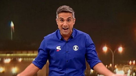 O narrador Gustavo Villani | Reprodução / TV Globo