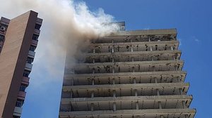 Imagem Vídeo: edifício Palmares volta a ter foco de incêndio