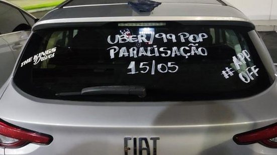 Imagem Um dia sem “Uber”: motoristas de app fazem greve geral nesta segunda-feira, 15