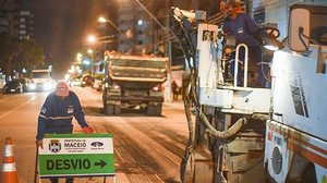 Recapeamento da avenida Deputado José Lages | Átila Vieira / Secom Maceió