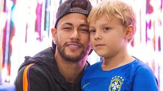 Neymar e o filho Davi | Reprodução