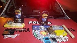 Homem é preso com drogas | Foto: Assessoria