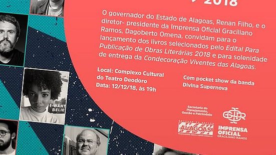 Imagem Imprensa Oficial Graciliano Ramos lança onze livros inéditos selecionados pelo Edital Para Publicação de Obras Literárias 2018