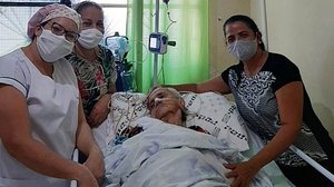 Imagem Paciente com 90 anos vence luta contra a covid-19 em Maceió