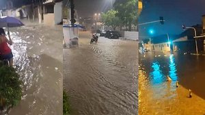 Imagem Chuva intensa deixa Maceió e região debaixo d'água entre a noite e a madrugada; veja vídeos