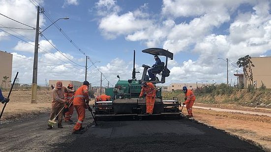 Imagem Prefeitura inicia pavimentação da Ecovia Norte