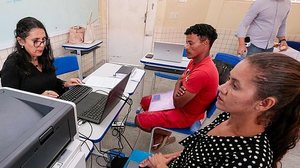 Ação da Justiça Itinerante em São Miguel dos Campos, em setembro deste ano. | Foto: Caio Loureiro / Ascom TJ