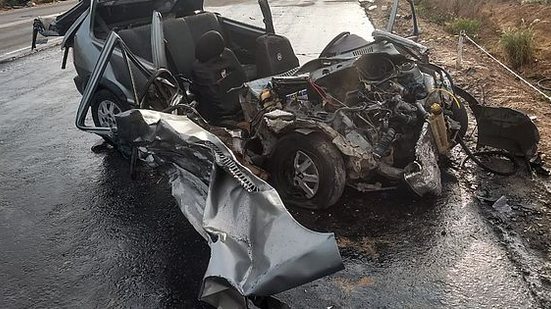 Fiat Uno ficou destruído | Cortesia / BPRv