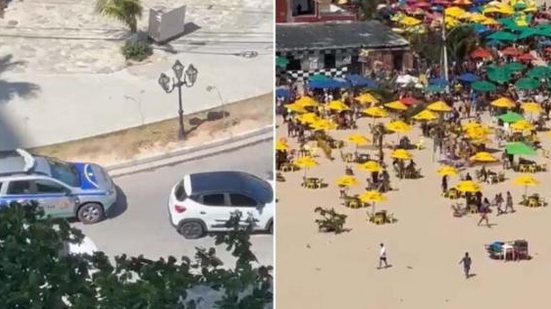 A orla registrava grande lotação, em razão do início do feriado de Finados, gerando desespero entre adultos e crianças | Foto: Reprodução