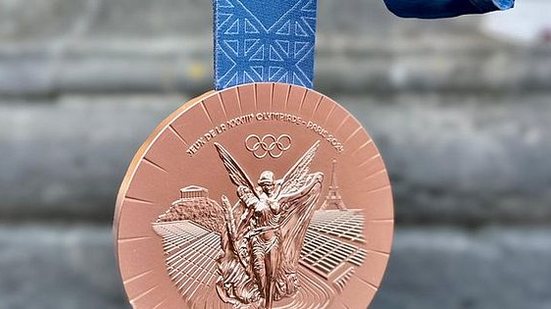 A medalha de bronze das Olimpíadas de Paris | Reprodução / Time Brasil / X