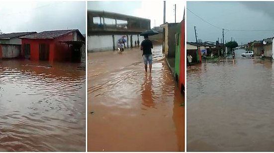 Imagem Construído para desabrigados de enchente, residencial fica alagado após chuva em Santana do Mundaú