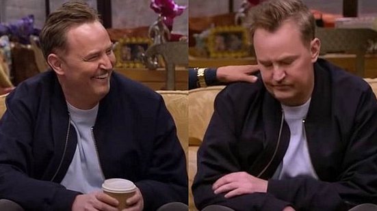 O ator Matthew Perry no reencontro do elenco de Friends | Reprodução / Warner