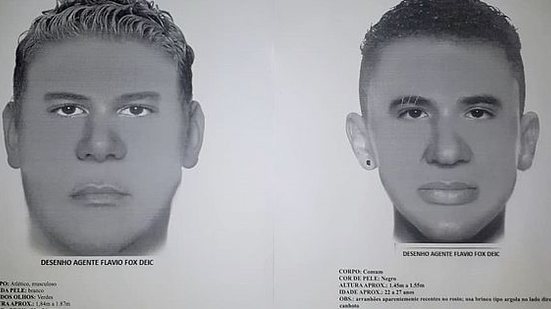 Imagem Polícia divulga retrato falado de dupla que decepou dedos de mulher em assalto