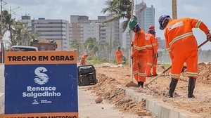 Obras acontecem do Emissário submarino até o Memorial à República | Foto: Divulgação/Secom Maceió