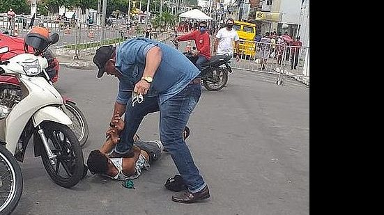 Imagem MPE pede abertura de inquérito contra PM reformado que agrediu cidadão e saiu às ruas sem máscara