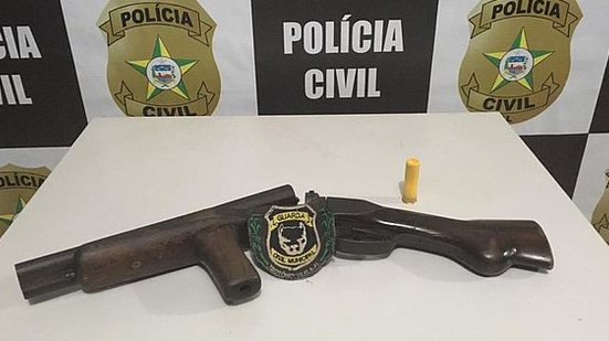 Arma apreendida com adolescentes em Teotônio Vilela | Assessoria / PC