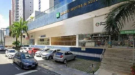 Funcionários foram assaltados na saída do hotel quando estavam a caminho do aeroporto | Foto: Reprodução/Google Maps