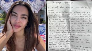 Modelo compartilhou conteúdo de mensagem enviada por ex-marido acusado de estupro, por meio das redes sociais | Foto: Reprodução