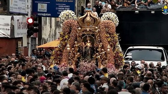 Procissão de Nossa Senhora dos Prazeres leva milhares de fiéis às ruas de Maceió | Reprodução / Pascom Arquidiocese de Maceió