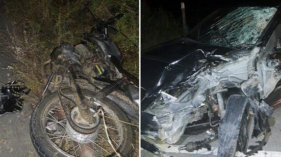 Imagem Motociclista morre após bater de frente com carro, em Girau do Ponciano