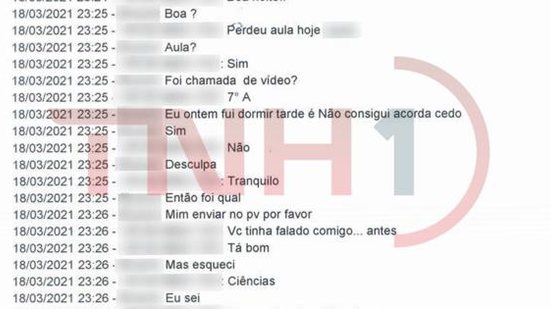 Imagem Mensagens de aplicativo mostram professor assediando aluna de 11 anos em Maceió