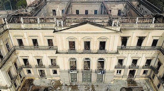 O Museu Nacional após o incêndio | Folhapress