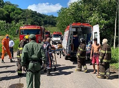 Imagem Capotamento deixa cinco adolescente feridos na AL 105, próximo à Cachoeira do Meirim