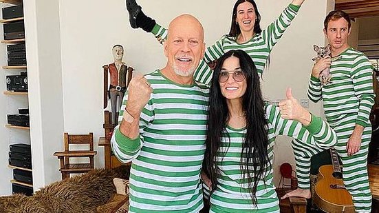 Bruce Willis e Demi Moore juntos na quarentena | Instagram/@buuski