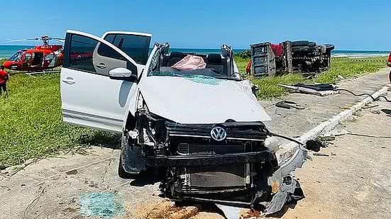 Imagem HGE atualiza estado de saúde das três pessoas feridas em acidente no Pontal