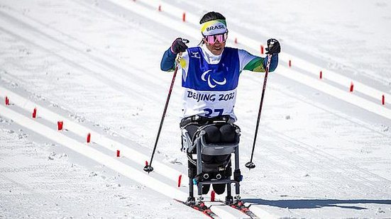 Aline Rocha terminou disputa no esqui cross-country em 7º lugar | Foto: ALE CABRAL/CPB