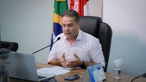 Renan Filho, participou da primeira reunião entre governadores e o ministro da Saúde, Marcelo Queiroga, para tratar do cronograma de entrega das doses contra a Covid-19 já adquiridas para a aceleração do Plano Nacional de Imunização | Foto: Márcio Ferreir…