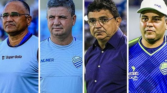 Oliveira Canindé, Ney da Matta, Flávio Araújo e Marcelo Cabo comandaram o CSA nas últimas três temporadas | Pei Fon / Portal TNH1