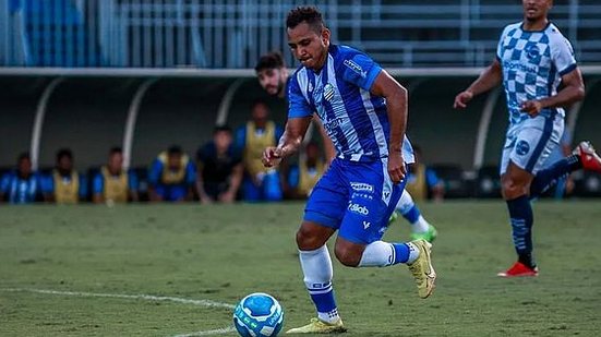 Ray Vanegas em ação pelo CSA no jogo contra o São José | Morgana Oliveira/ASCOM CSA