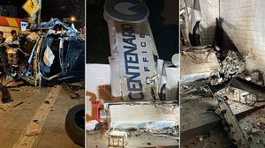 Imagem Carro bate em muro na Centenário e deixa condutor gravemente ferido