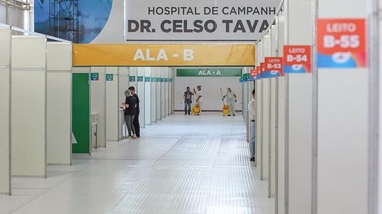 Hospital de Campanha Dr. Celso Tavares, inaugurada no dia 22 de maio conta com 150 leitos clínicos | Foto: Divulgação