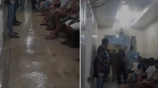 Imagem Teto não suporta chuva e alaga corredor no Hospital Regional de Arapiraca; veja vídeo