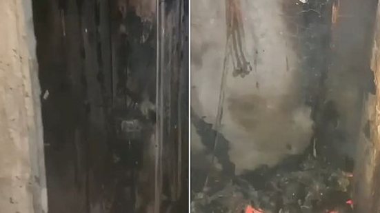 Corpo de Bombeiros divulga imagens do incêndio em prédio no Pinheiro | Corpo de Bombeiros