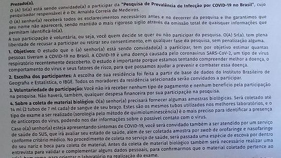 Termo de consentimento assinado por moradora do Clima Bom, em Maceió | Divulgação