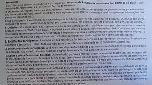 Termo de consentimento assinado por moradora do Clima Bom, em Maceió | Divulgação