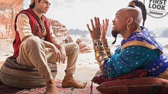 Will Smith aparece como Gênio nas primeiras fotos oficiais do filme 'Aladdin', da Disney | Daniel Smith/Disney/Divulgação