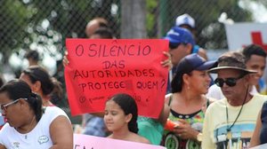 Imagem Pinheiro: simulado também foi momento de manifestações de moradores