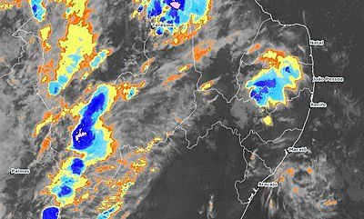 Imagem Sala de Alerta prevê chuvas, com raios e rajadas de vento, em três regiões de AL