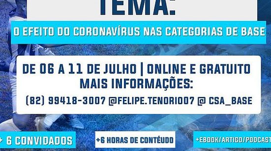 Imagem Evento online sobre efeitos da covid-19 nas categorias de base começa nesta segunda